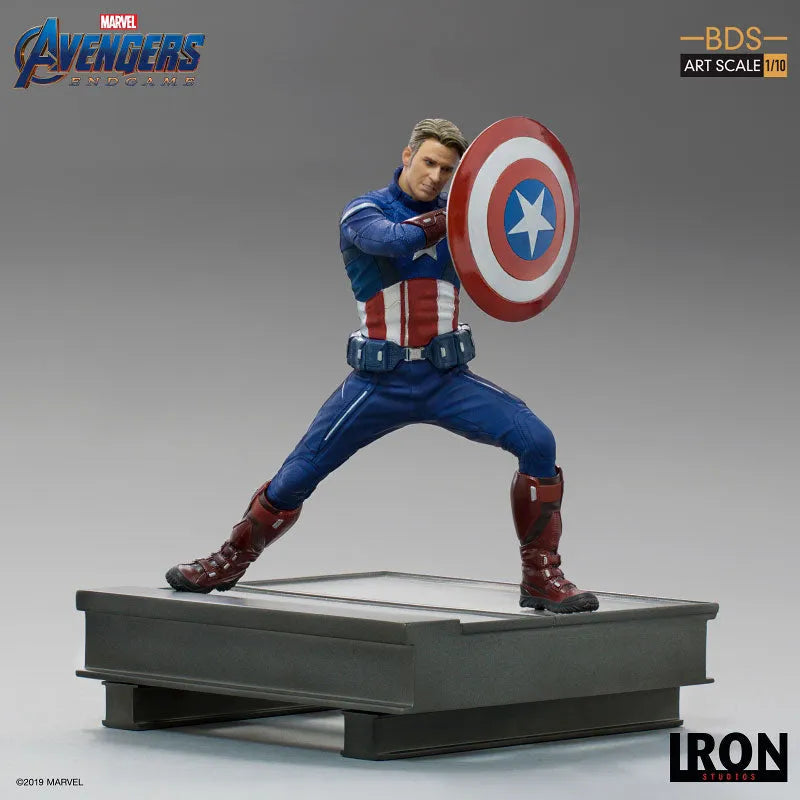 Avengers: Endgame/ Captain America 2023 1/10 Art Scale Statueㅤ – Iron Studios – ActionFigureBrasil