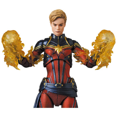 Avengers: Endgame - Captain Marvel - Mafex (No.163) (Medicom Toy)ㅤ – Medicom Toy – ActionFigure Brasil — com base expositora