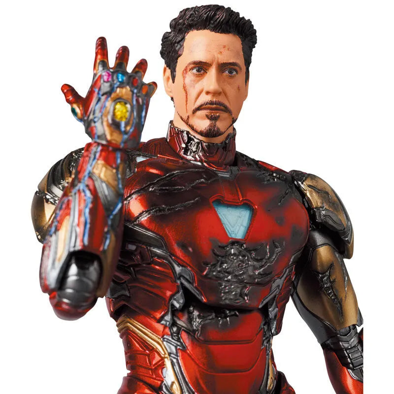 Avengers: Endgame - Iron Man Mark 85 - Tony Stark - Mafex  No.195 - Battle Damage Ver. (Medicom Toy)ㅤ – Medicom Toy – ActionFigure Brasil