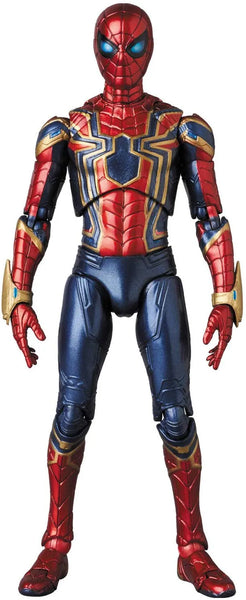 Avengers: Endgame - Iron Spider - Mafex No.121 - Endgame Ver. (Medicom Toy)ㅤ – Medicom Toy – ActionFigureBrasil — com base expositora