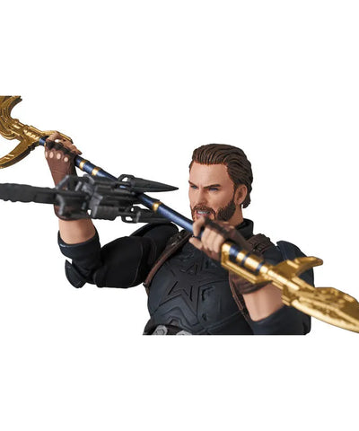 Avengers: Infinity War - Captain America - Mafex No.122 - Infinity War Ver. (Medicom Toy)ㅤ – Medicom Toy As Manufacturer – ActionFigureBrasil — ângulo diferente