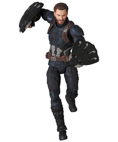Avengers: Infinity War - Captain America - Mafex No.122 - Infinity War Ver. (Medicom Toy)ㅤ – Medicom Toy As Manufacturer – ActionFigureBrasil — ambientada
