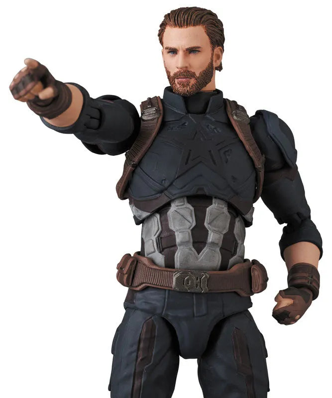 Avengers: Infinity War - Captain America - Mafex No.122 - Infinity War Ver. (Medicom Toy)ㅤ – Medicom Toy As Manufacturer – ActionFigureBrasil