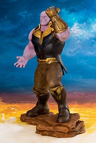 Avengers: Infinity War - Thanos - ARTFX+ - 1/10ㅤ – Kotobukiya – ActionFigureBrasil — com base expositora
