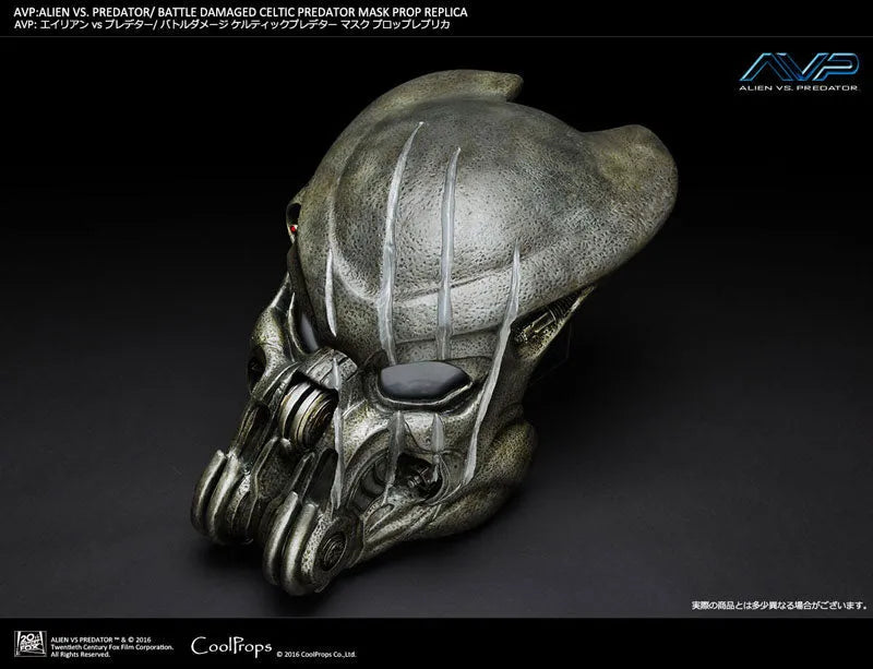 AVP Alien vs Predator Battle Damaged Celtic Predator Mask Prop Replicaㅤ – CoolProps – ActionFigureBrasil