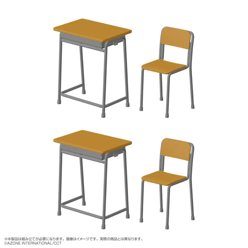 AzoPla Series 1/6 School Desk and Chair Plastic Modelㅤ – Azone – ActionFigureBrasil
