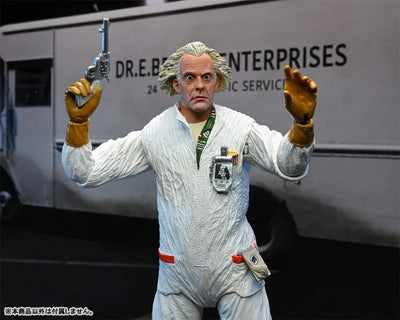 Back To The Future / Doc Emmet Brown Ultimate 7 Inch Action Figure 1985 verㅤ – Neca – ActionFigureBrasil — ângulo diferente