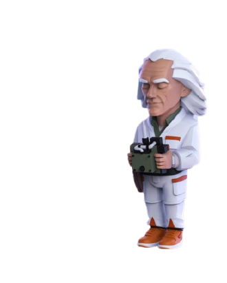 Back To The Future - Dr. Emmett Brown - Vinyl Art Statue (Mighty Jaxx)ㅤ – Mighty Jaxx – ActionFigureBrasil