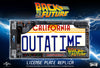 Back to the Future OUTATIME License Plate - ActionFigure Brasil