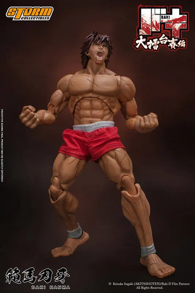 Baki - Hanma Baki - 1/12 (Storm Collectibles)ㅤ – Storm Collectibles – ActionFigureBrasil — com base expositora
