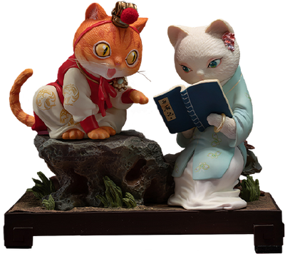 Bao and Dai Cat – Manas SUM – ActionFigure Brasil — com base expositora