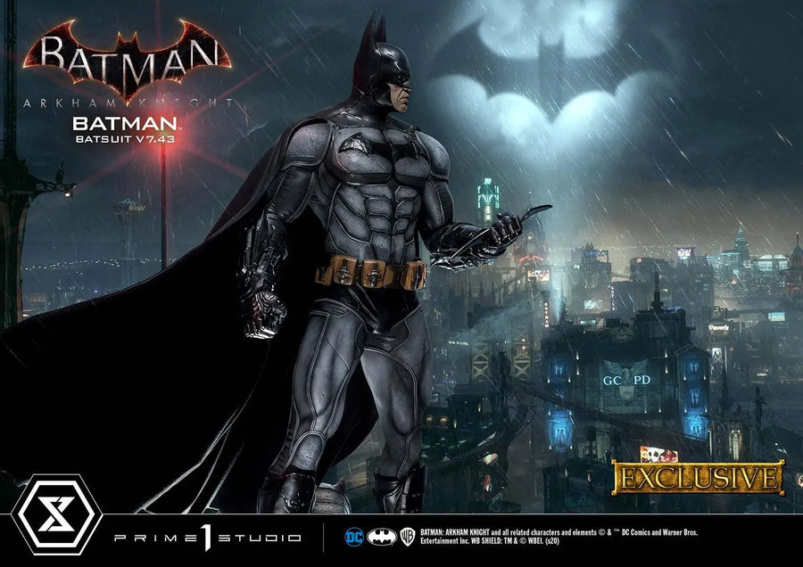Batman Batsuit V7.43 (Exclusive Version) Batman: Arkham Knight – Prime1Studio – ActionFigure Brasil