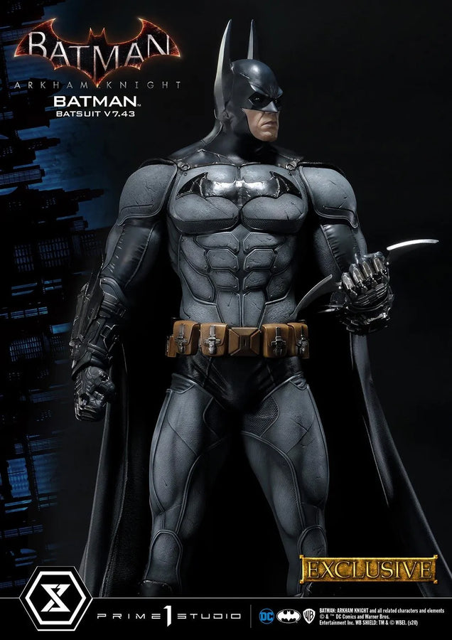 Batman Batsuit V7.43 (Exclusive Version) Batman: Arkham Knight – Prime1Studio – ActionFigure Brasil