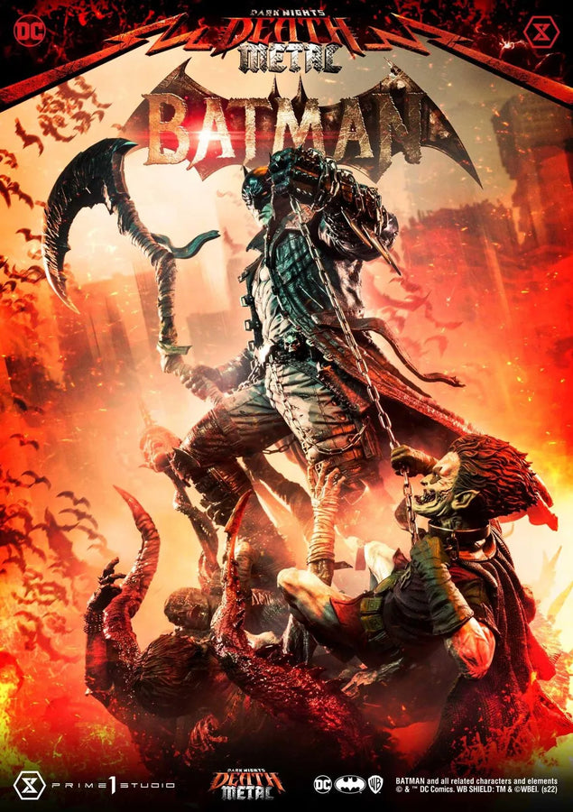 Batman (Deluxe Bonus Version) Dark Nights: Death Metal (Comics) – Prime1Studio – ActionFigure Brasil