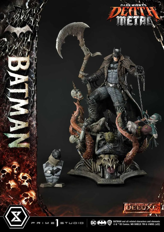 Batman (Deluxe Bonus Version) Dark Nights: Death Metal (Comics) – Prime1Studio – ActionFigure Brasil