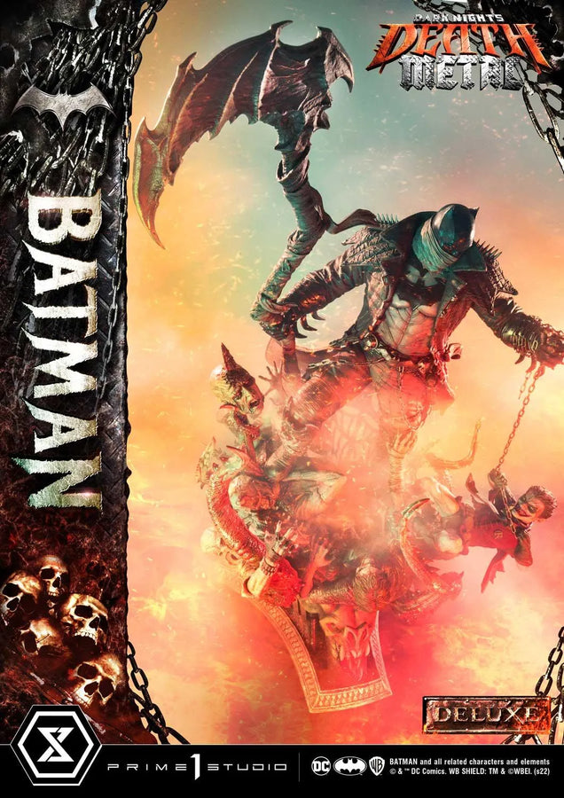 Batman (Deluxe Bonus Version) Dark Nights: Death Metal (Comics) – Prime1Studio – ActionFigure Brasil