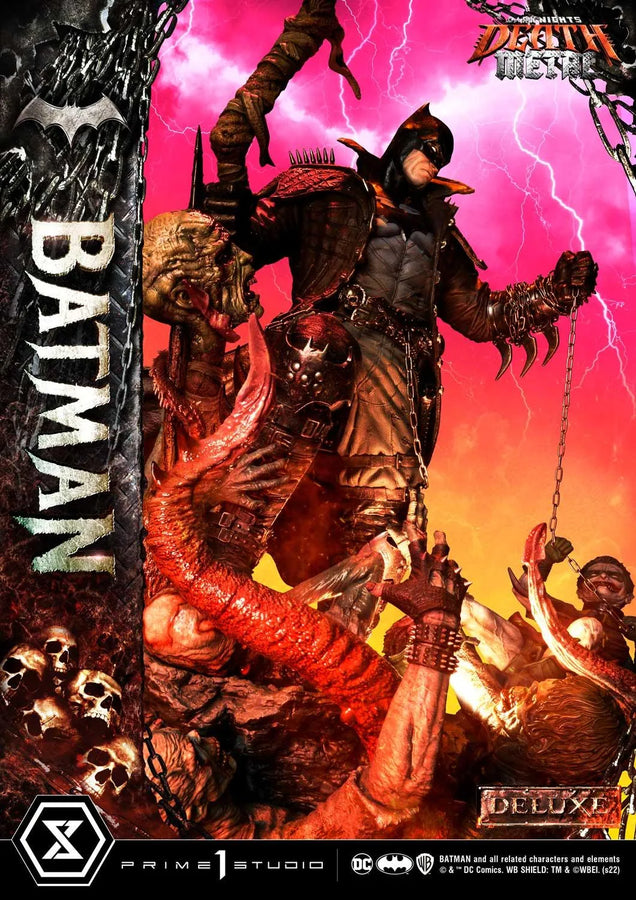 Batman (Deluxe Bonus Version) Dark Nights: Death Metal (Comics) – Prime1Studio – ActionFigure Brasil