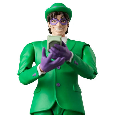Batman: Hush - Riddler - Mafex No.228 - Batman: Hush Ver. (Medicom Toy)ㅤ – Medicom Toy – ActionFigure Brasil — com base expositora