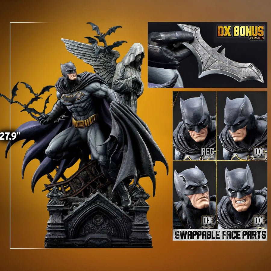 Batman Rebirth Edition Black (Deluxe Bonus Version) - LIMITED EDITION: 80 (Black - Deluxe Bonus Version) – Prime 1 Studio – ActionFigure Brasil