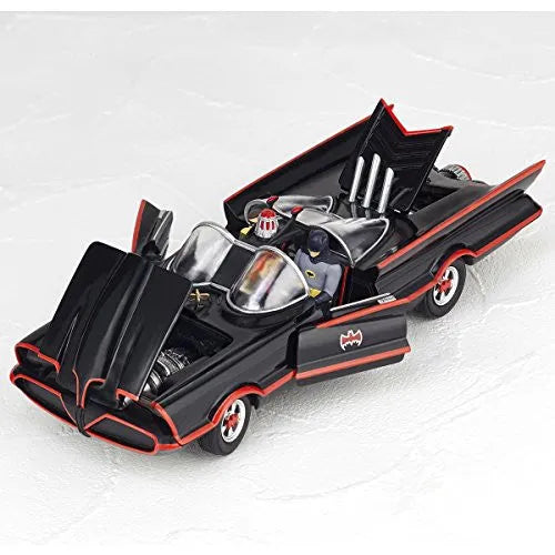 Batman (TV 1960) - Batman - Robin - Figure Complex Movie Revo No.005 - Revoltech - Batmobile 1966 (Kaiyodo)ㅤ – Kaiyodo – ActionFigure Brasil