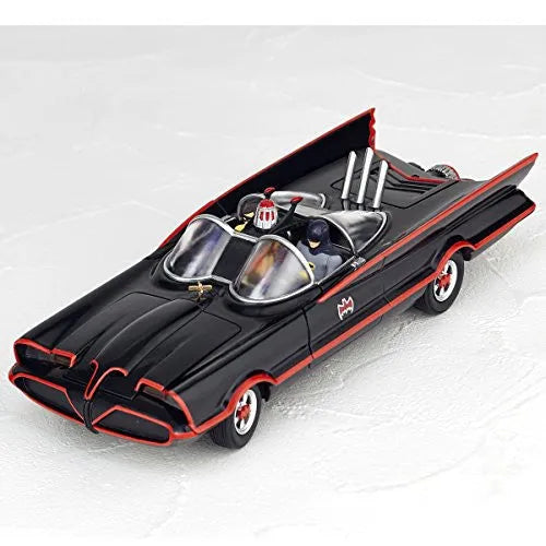 Batman (TV 1960) - Batman - Robin - Figure Complex Movie Revo No.005 - Revoltech - Batmobile 1966 (Kaiyodo)ㅤ – Kaiyodo – ActionFigure Brasil