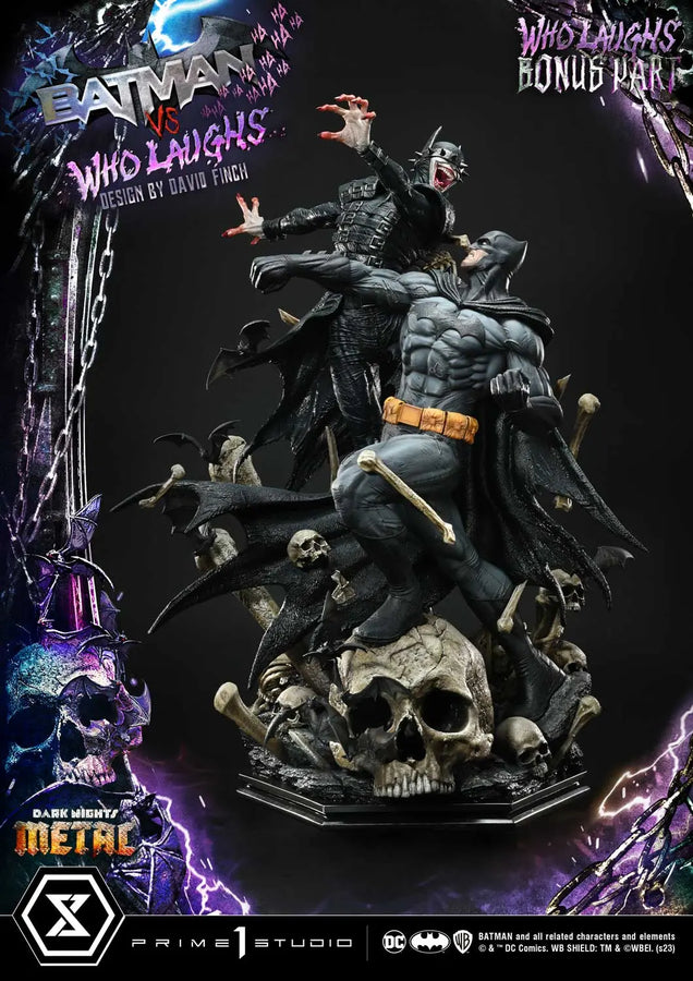 Batman versus Batman Who Laughs (Deluxe Bonus Version) Dark Nights: Metal (Comics) – Prime1Studio – ActionFigure Brasil
