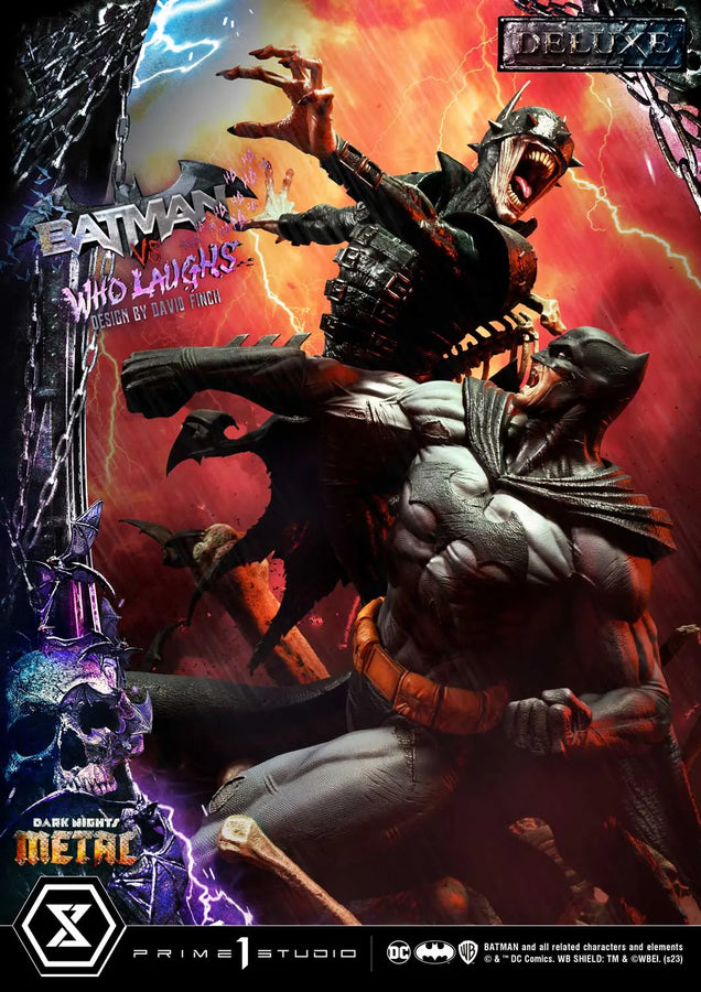 Batman versus Batman Who Laughs (Deluxe Bonus Version) Dark Nights: Metal (Comics) – Prime1Studio – ActionFigure Brasil