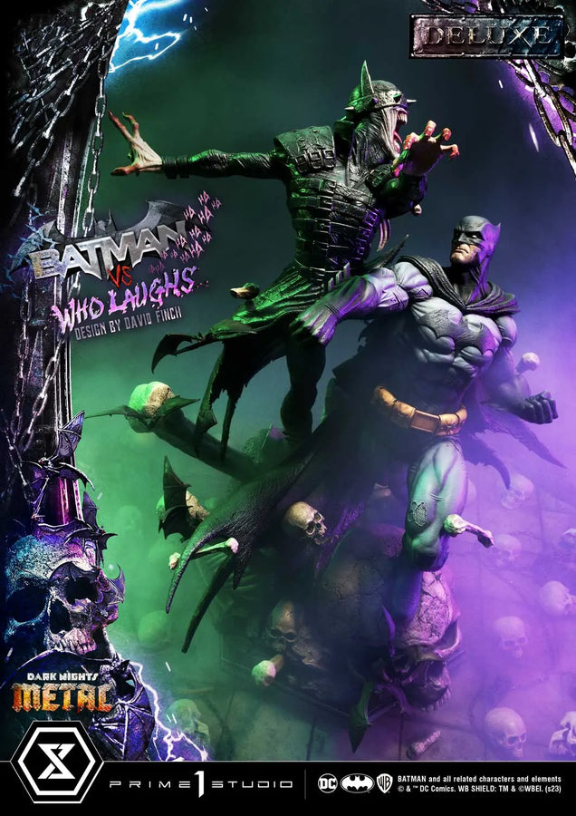 Batman versus Batman Who Laughs (Deluxe Bonus Version) Dark Nights: Metal (Comics) – Prime1Studio – ActionFigure Brasil