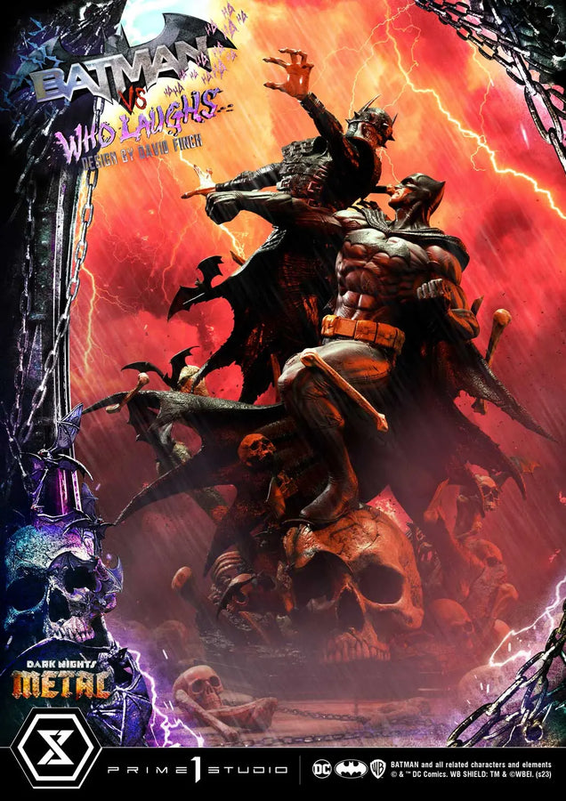 Batman versus Batman Who Laughs (Deluxe Bonus Version) Dark Nights: Metal (Comics) – Prime1Studio – ActionFigure Brasil