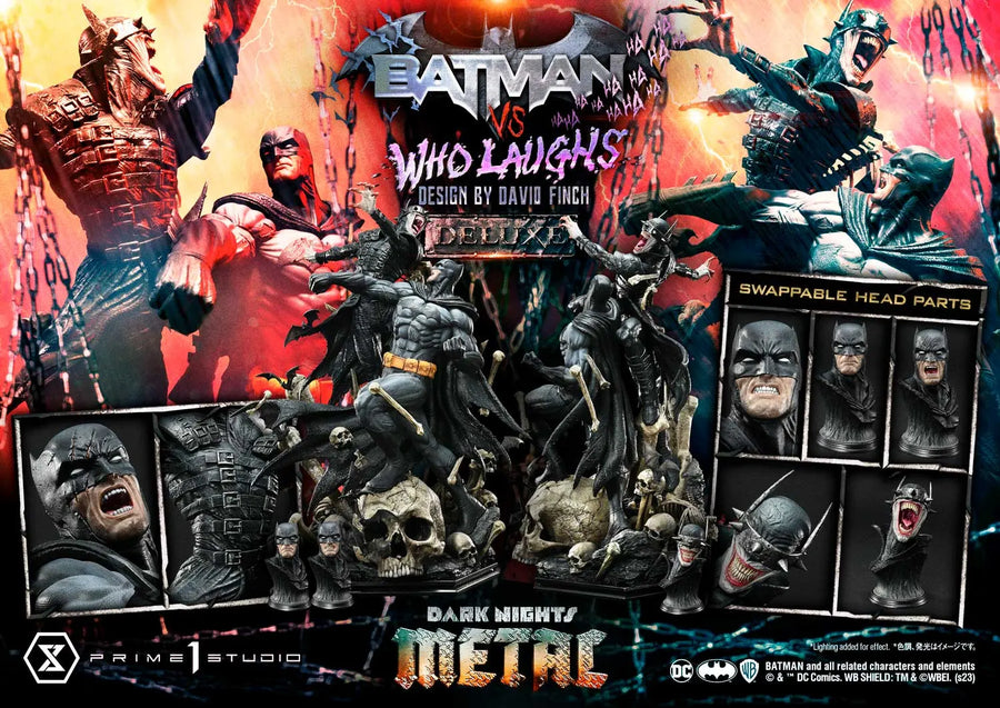 Batman versus Batman Who Laughs (Deluxe Bonus Version) Dark Nights: Metal (Comics) – Prime1Studio – ActionFigure Brasil