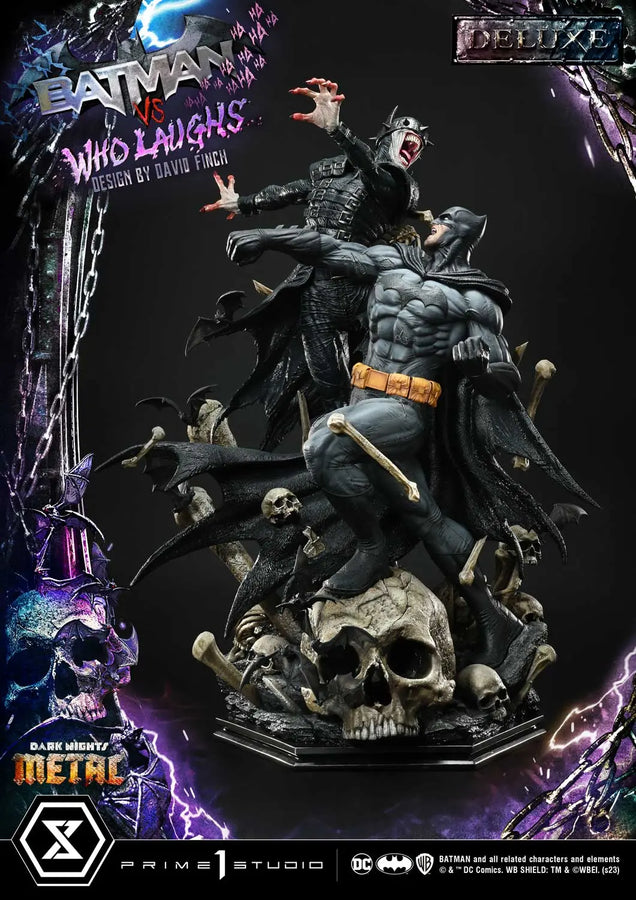 Batman versus Batman Who Laughs (Deluxe Bonus Version) Dark Nights: Metal (Comics) – Prime1Studio – ActionFigure Brasil