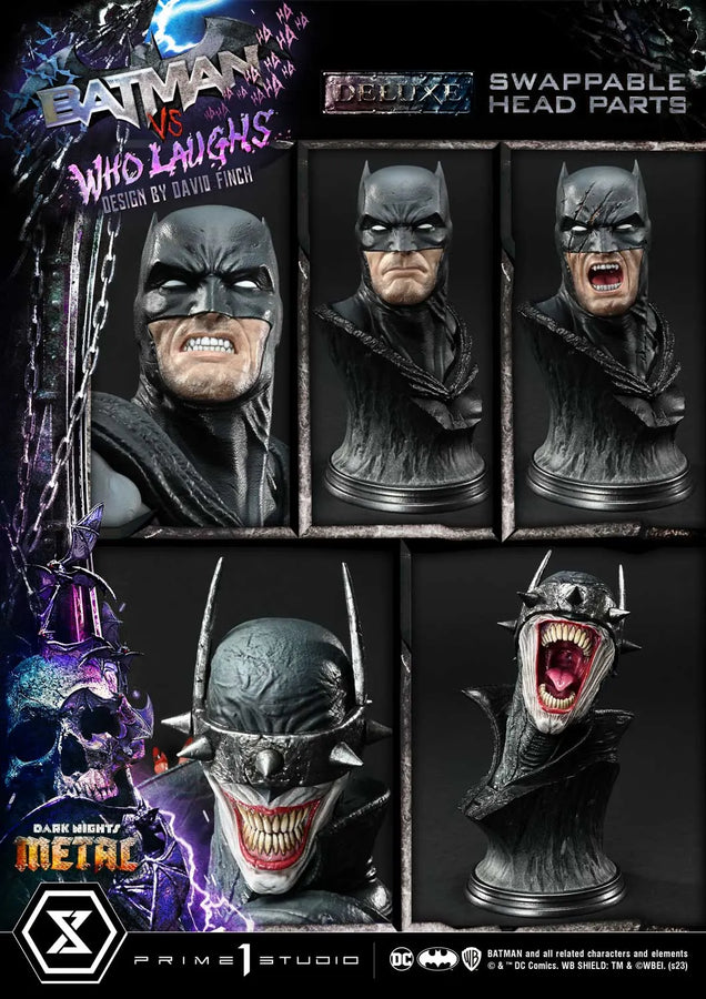 Batman versus Batman Who Laughs (Deluxe Bonus Version) Dark Nights: Metal (Comics) – Prime1Studio – ActionFigure Brasil