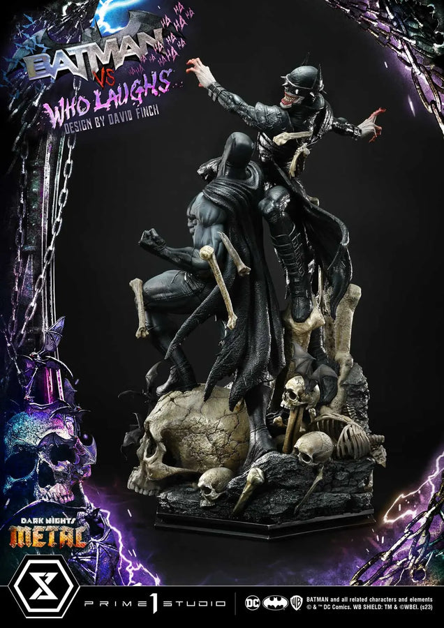 Batman versus Batman Who Laughs (Deluxe Bonus Version) Dark Nights: Metal (Comics) – Prime1Studio – ActionFigure Brasil