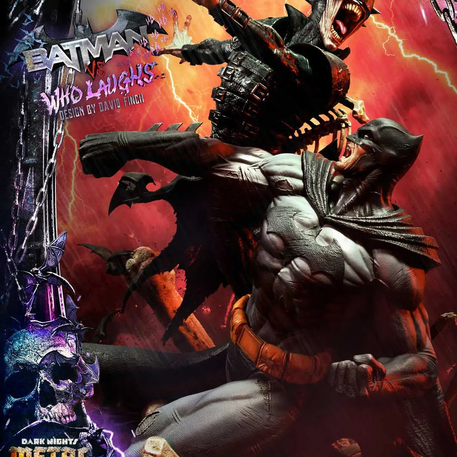 Batman versus Batman Who Laughs (Deluxe Version) Dark Nights: Metal (Comics) – Prime1Studio – ActionFigure Brasil