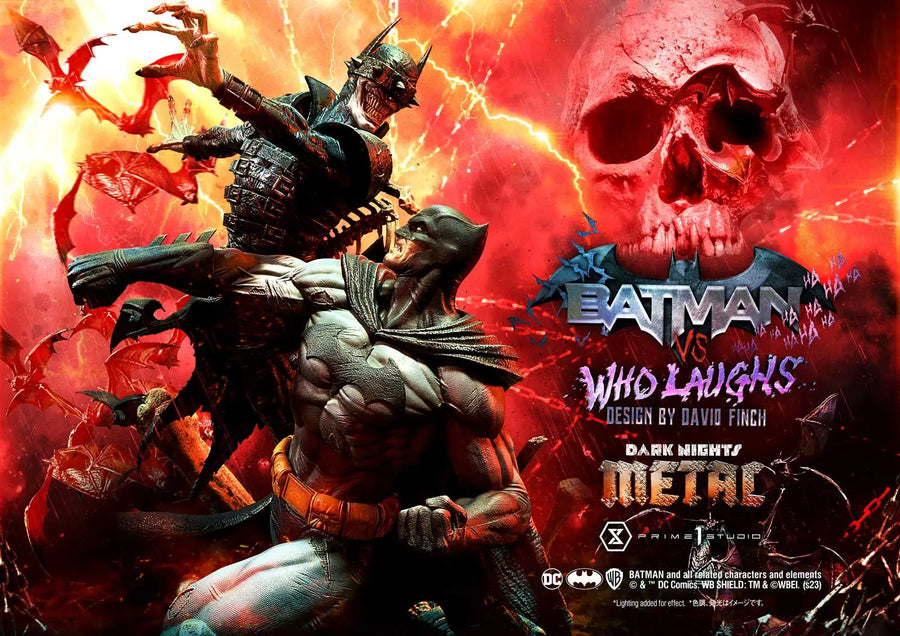 Batman versus Batman Who Laughs (Deluxe Version) Dark Nights: Metal (Comics) – Prime1Studio – ActionFigure Brasil