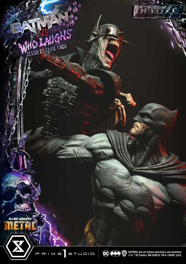 Batman versus Batman Who Laughs (Deluxe Version) Dark Nights: Metal (Comics) – Prime1Studio – ActionFigure Brasil