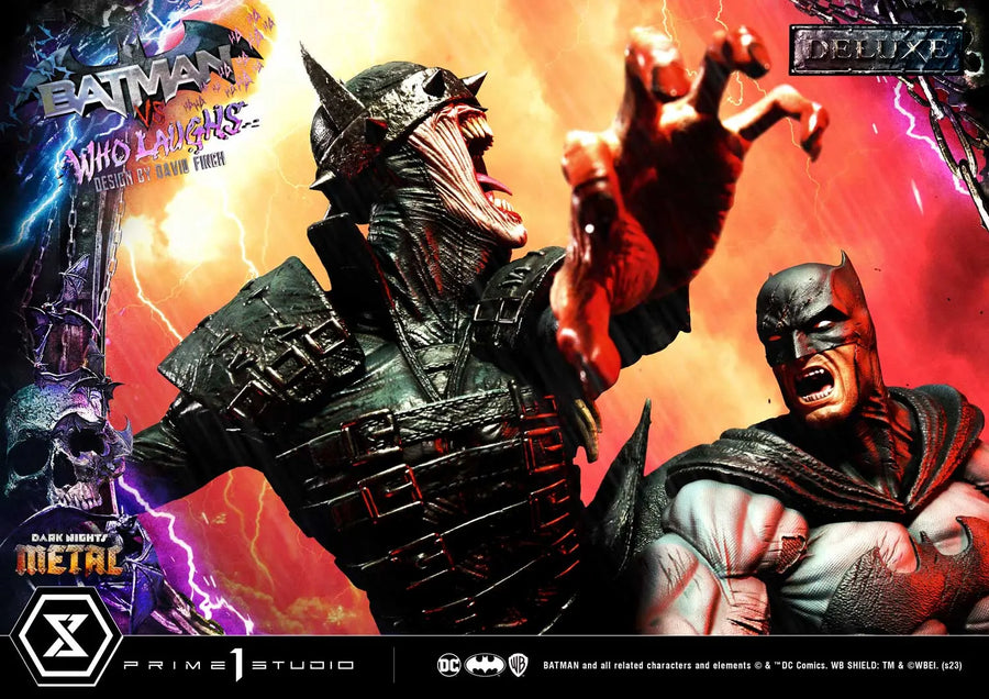 Batman versus Batman Who Laughs (Deluxe Version) Dark Nights: Metal (Comics) – Prime1Studio – ActionFigure Brasil