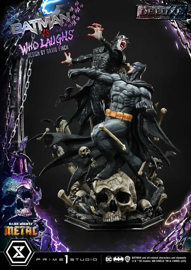 Batman versus Batman Who Laughs (Deluxe Version) Dark Nights: Metal (Comics) – Prime1Studio – ActionFigure Brasil