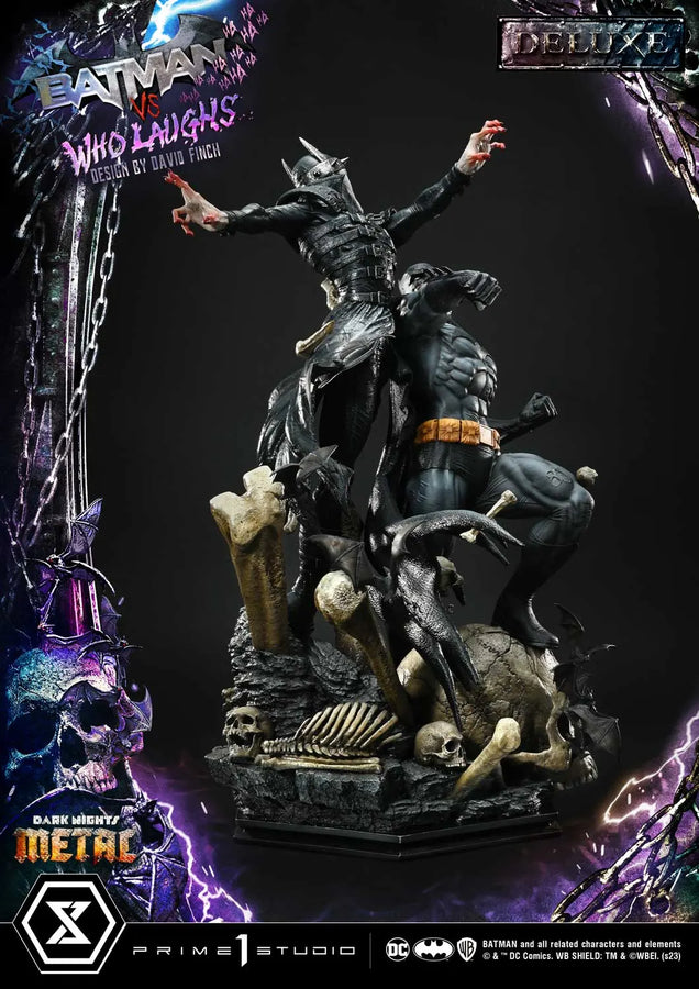 Batman versus Batman Who Laughs (Deluxe Version) Dark Nights: Metal (Comics) – Prime1Studio – ActionFigure Brasil