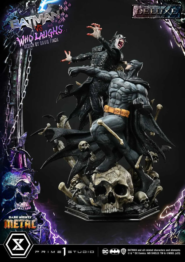 Batman versus Batman Who Laughs (Deluxe Version) Dark Nights: Metal (Comics) – Prime1Studio – ActionFigure Brasil