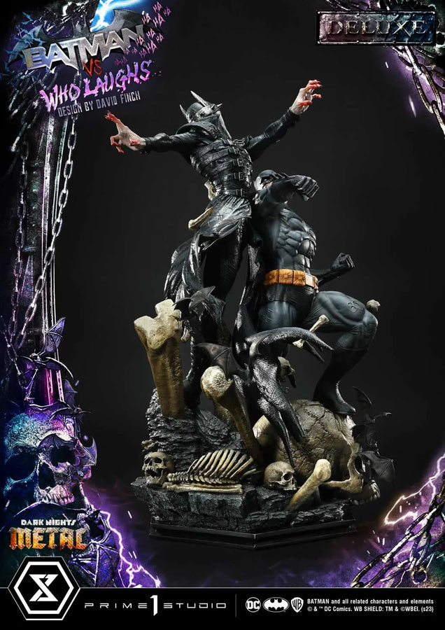 Batman versus Batman Who Laughs (Deluxe Version) Dark Nights: Metal (Comics) – Prime1Studio – ActionFigure Brasil