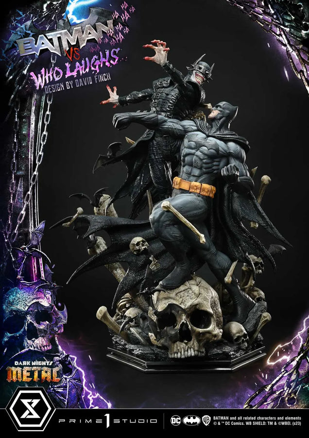 Batman versus Batman Who Laughs (Deluxe Version) Dark Nights: Metal (Comics) – Prime1Studio – ActionFigure Brasil