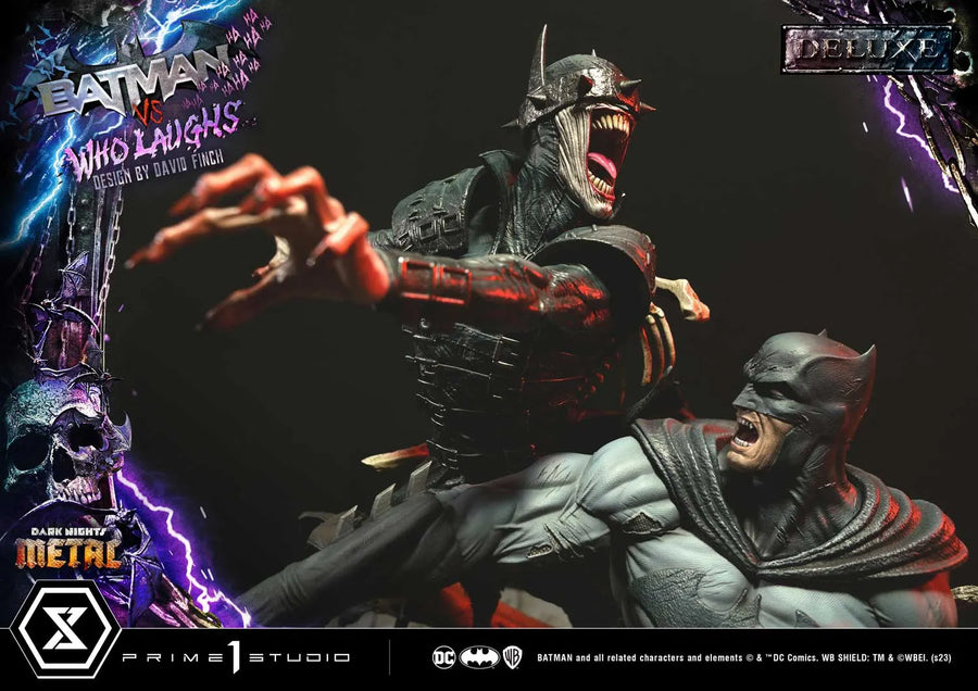Batman versus Batman Who Laughs (Deluxe Version) Dark Nights: Metal (Comics) – Prime1Studio – ActionFigure Brasil