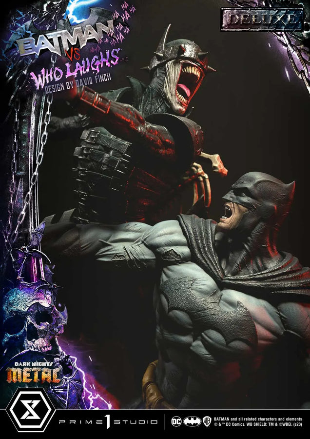 Batman versus Batman Who Laughs (Deluxe Version) Dark Nights: Metal (Comics) – Prime1Studio – ActionFigure Brasil