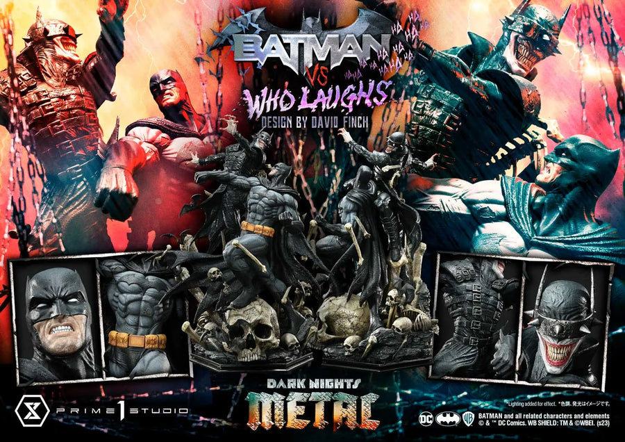 Batman versus Batman Who Laughs (Regular Version) Dark Nights: Metal (Comics) – Prime1Studio – ActionFigure Brasil