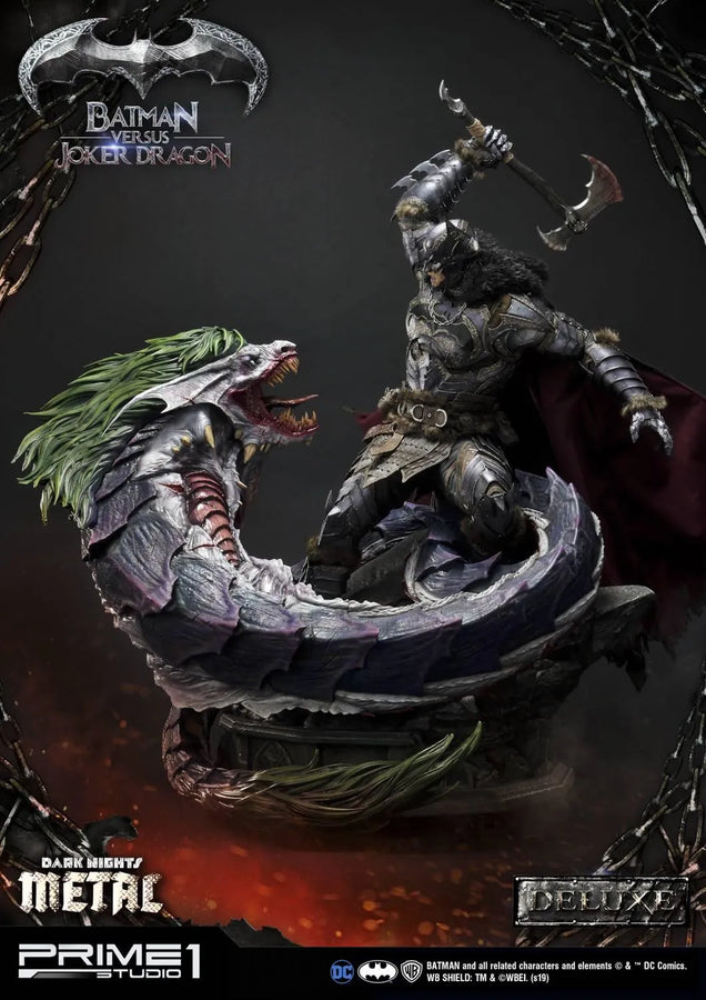 Batman Versus Joker Dragon (Deluxe Version) Dark Nights: Metal (Comics) – Prime1Studio – ActionFigure Brasil