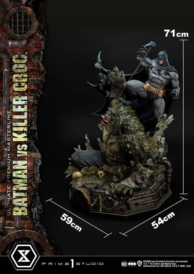 Batman Versus Killer Croc (Deluxe Bonus Version) Batman (Comics) – Prime1Studio – ActionFigure Brasil