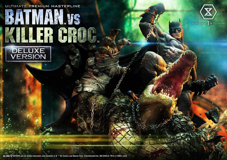 Batman Versus Killer Croc (Deluxe Bonus Version) Batman (Comics) – Prime1Studio – ActionFigure Brasil