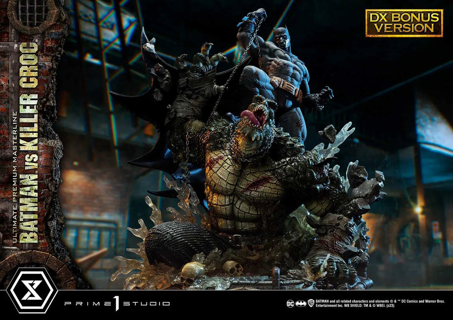 Batman Versus Killer Croc (Deluxe Bonus Version) Batman (Comics) – Prime1Studio – ActionFigure Brasil
