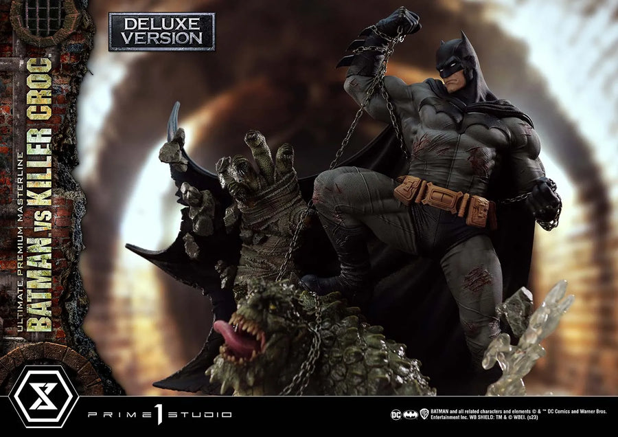 Batman Versus Killer Croc (Deluxe Bonus Version) Batman (Comics) – Prime1Studio – ActionFigure Brasil